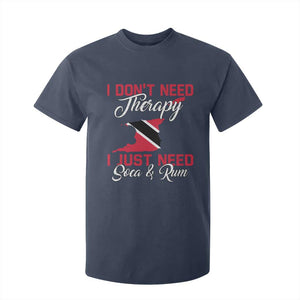 Funny Trini T Shirt For Kid Just Need Soca & Rum Trinidad and Tobago Flag TS10 Navy Print Your Wear
