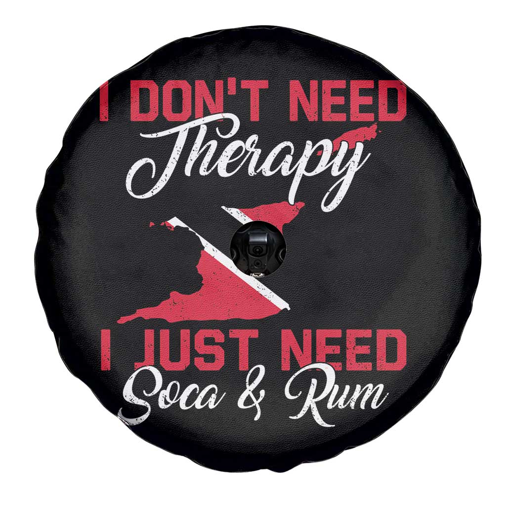 Funny Trini Spare Tire Cover Just Need Soca & Rum Trinidad and Tobago Flag TS10 Print Your Wear