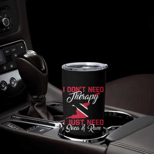Funny Trini Tumbler Cup Just Need Soca & Rum Trinidad and Tobago Flag TS10 Print Your Wear