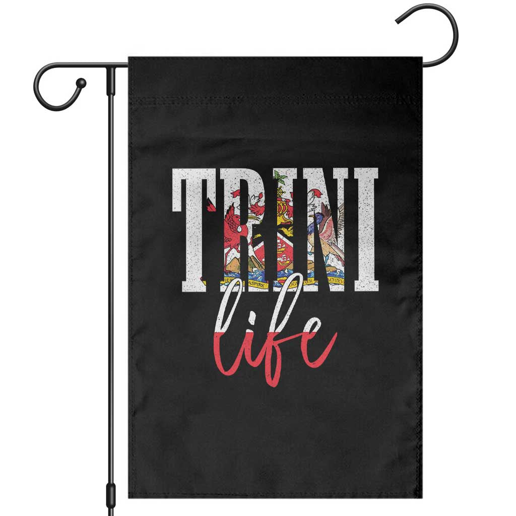 Trini Life Garden Flag Trinidad and Tobago Flag Caribbean Souvenir TS10 Black Print Your Wear