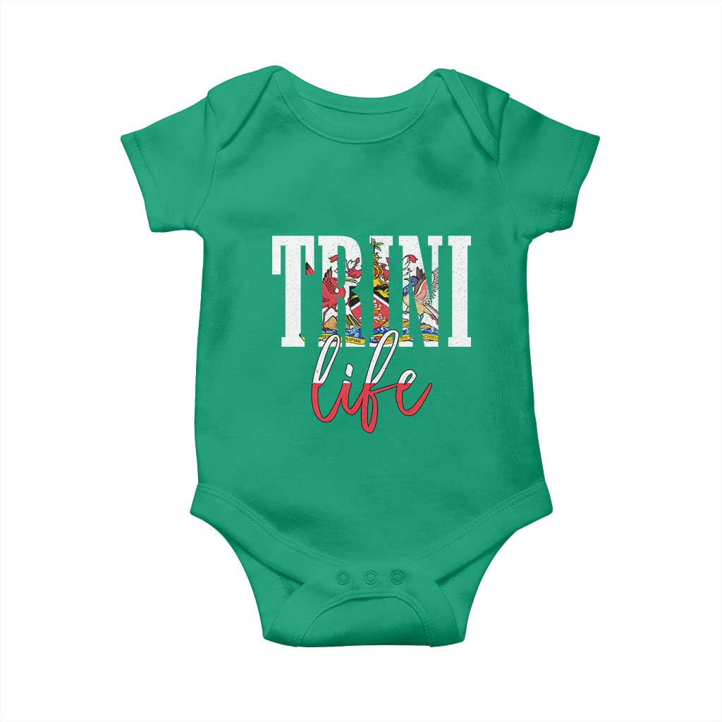 Trini Life Baby Onesie Trinidad and Tobago Flag Caribbean Souvenir TS10 Irish Green Print Your Wear