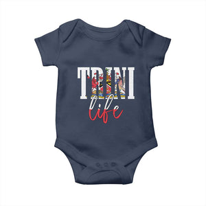 Trini Life Baby Onesie Trinidad and Tobago Flag Caribbean Souvenir TS10 Navy Print Your Wear