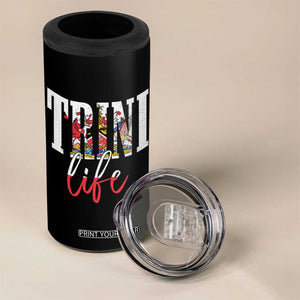 Trini Life 4 in 1 Can Cooler Tumbler Trinidad and Tobago Flag Caribbean Souvenir TS10 Print Your Wear