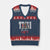 Trini Life V-Neck Knit Sweater Vest Trinidad and Tobago Flag Caribbean Souvenir TS10 Navy Red Print Your Wear