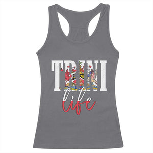 Trini Life Racerback Tank Top Trinidad and Tobago Flag Caribbean Souvenir TS10 Charcoal Print Your Wear