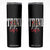 Trini Life Skinny Tumbler Trinidad and Tobago Flag Caribbean Souvenir TS10 Black Print Your Wear