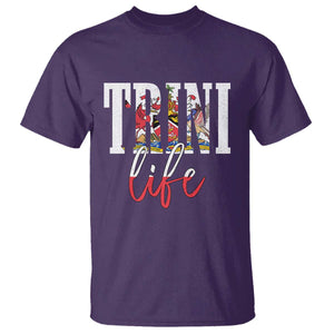 Trini Life T Shirt Trinidad and Tobago Flag Caribbean Souvenir TS10 Purple Print Your Wear