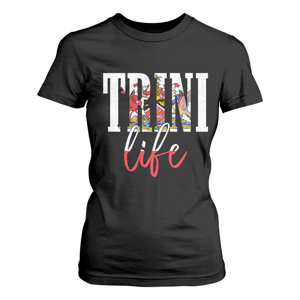 Trini Life T Shirt For Women Trinidad and Tobago Flag Caribbean Souvenir TS10 Black Print Your Wear