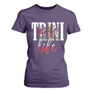 Trini Life T Shirt For Women Trinidad and Tobago Flag Caribbean Souvenir TS10 Purple Print Your Wear