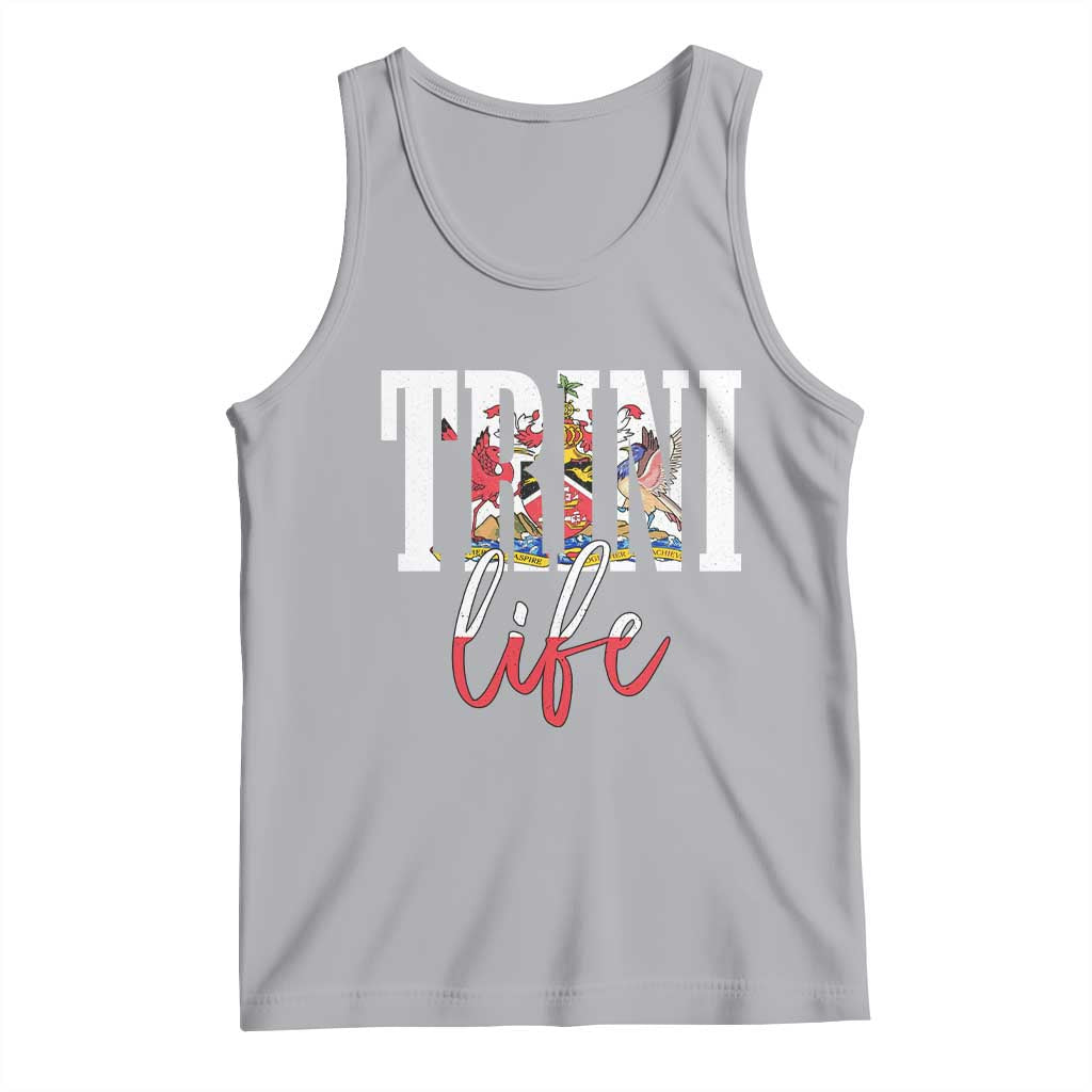Trini Life Tank Top Trinidad and Tobago Flag Caribbean Souvenir TS10 Athletic Heather Print Your Wear