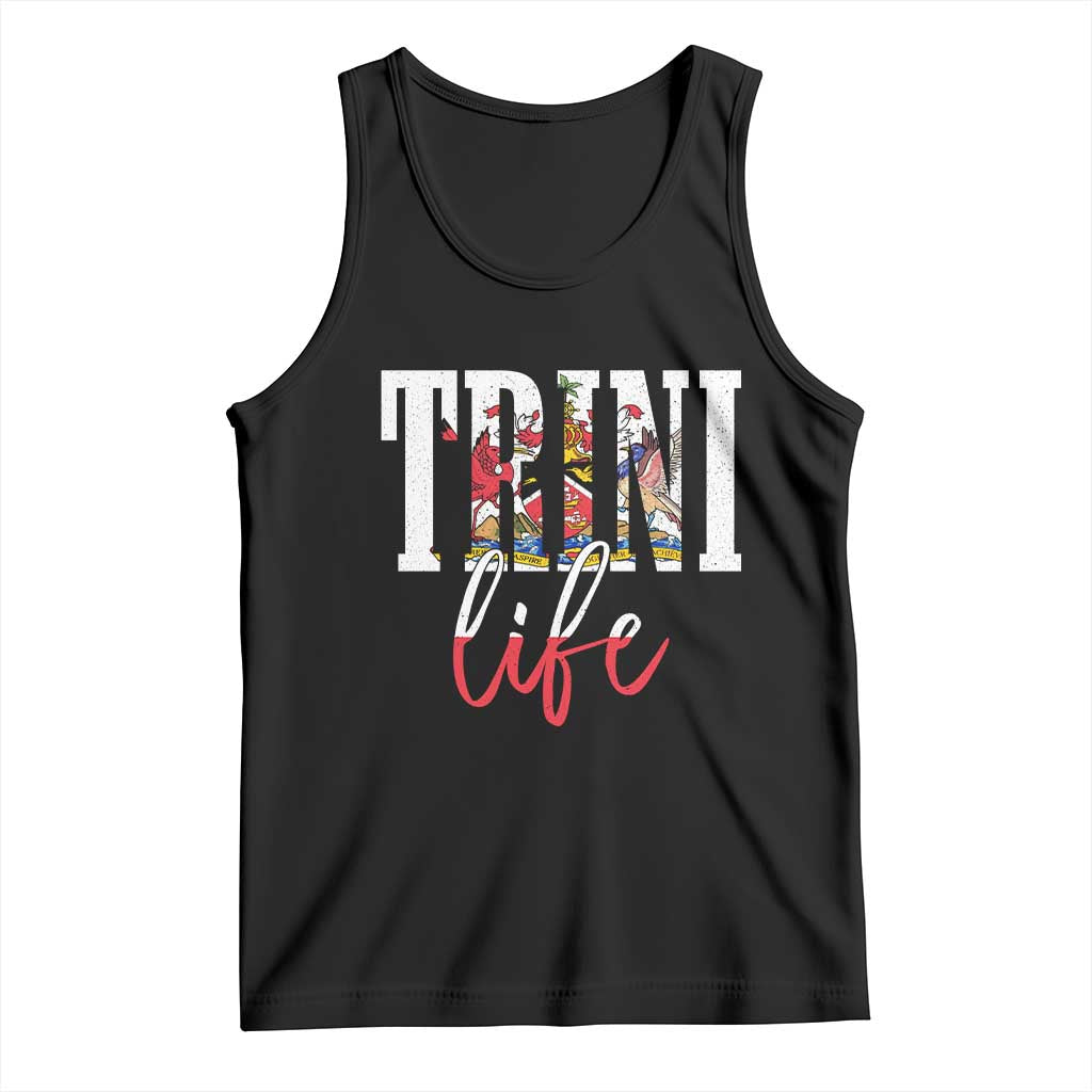 Trini Life Tank Top Trinidad and Tobago Flag Caribbean Souvenir TS10 Black Print Your Wear