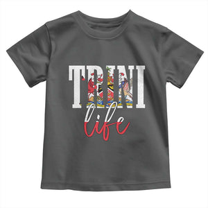 Trini Life Toddler T Shirt Trinidad and Tobago Flag Caribbean Souvenir TS10 Dark Heather Print Your Wear