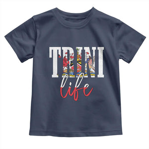 Trini Life Toddler T Shirt Trinidad and Tobago Flag Caribbean Souvenir TS10 Navy Print Your Wear