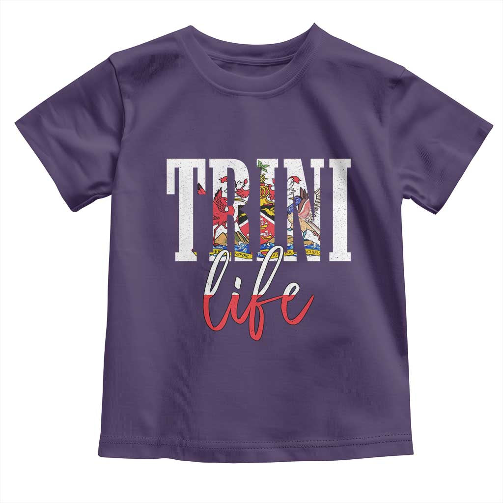 Trini Life Toddler T Shirt Trinidad and Tobago Flag Caribbean Souvenir TS10 Purple Print Your Wear