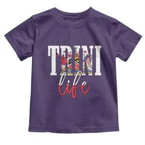 Trini Life Toddler T Shirt Trinidad and Tobago Flag Caribbean Souvenir TS10 Purple Print Your Wear