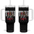 Trini Life Tumbler With Handle Trinidad and Tobago Flag Caribbean Souvenir TS10 One Size: 40 oz Black Print Your Wear