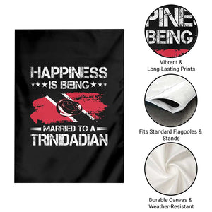 Happiness Is Being Married to a Trinidadian Garden Flag Trinidad & Tobago Flag Couples Gift TS10 Print Your Wear
