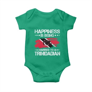 Happiness Is Being Married to a Trinidadian Baby Onesie Trinidad & Tobago Flag Couples Gift TS10 Irish Green Print Your Wear