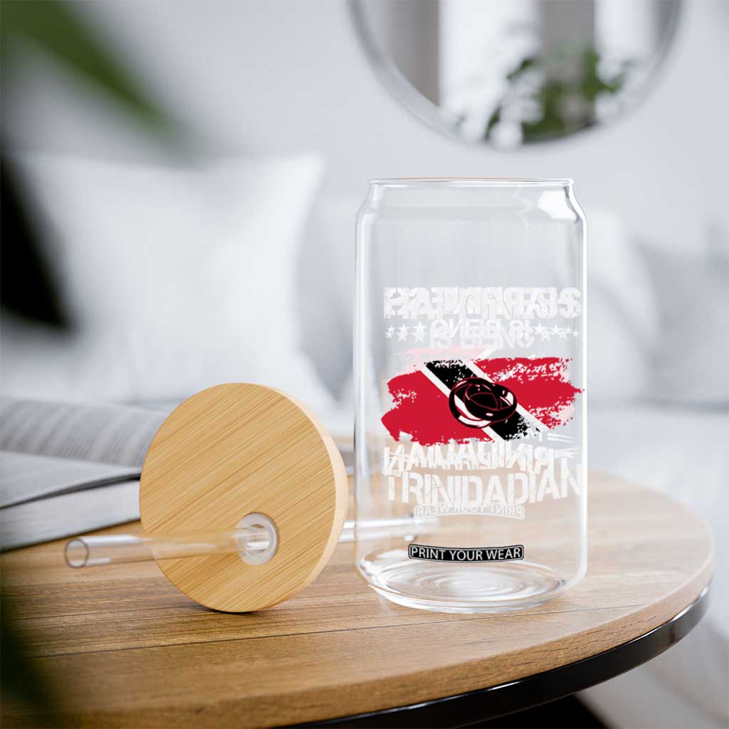 Happiness Is Being Married to a Trinidadian Glass Can Trinidad & Tobago Flag Couples Gift TS10 Print Your Wear