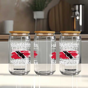 Happiness Is Being Married to a Trinidadian Glass Can Trinidad & Tobago Flag Couples Gift TS10 Print Your Wear