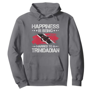Happiness Is Being Married to a Trinidadian Hoodie Trinidad & Tobago Flag Couples Gift TS10 Charcoal Print Your Wear