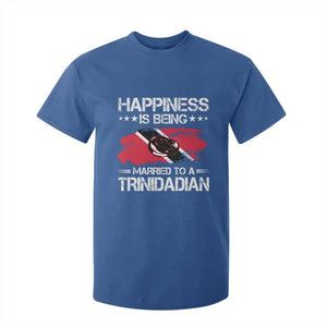 Happiness Is Being Married to a Trinidadian T Shirt For Kid Trinidad & Tobago Flag Couples Gift TS10 Royal Blue Print Your Wear
