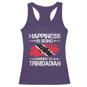 Happiness Is Being Married to a Trinidadian Racerback Tank Top Trinidad & Tobago Flag Couples Gift TS10 Purple Print Your Wear