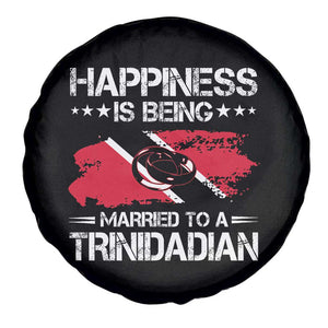 Happiness Is Being Married to a Trinidadian Spare Tire Cover Trinidad & Tobago Flag Couples Gift TS10 Print Your Wear
