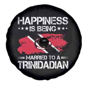 Happiness Is Being Married to a Trinidadian Spare Tire Cover Trinidad & Tobago Flag Couples Gift TS10 Print Your Wear