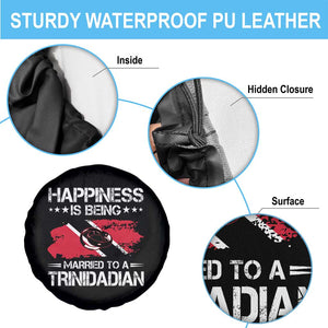 Happiness Is Being Married to a Trinidadian Spare Tire Cover Trinidad & Tobago Flag Couples Gift TS10 Print Your Wear
