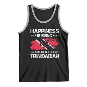 Happiness Is Being Married to a Trinidadian Tank Top Trinidad & Tobago Flag Couples Gift TS10 Black Athletic Heather Print Your Wear