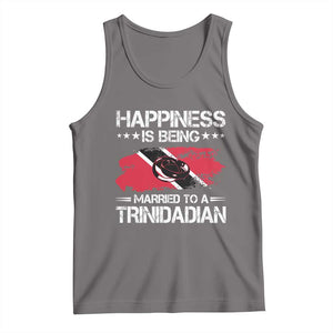 Happiness Is Being Married to a Trinidadian Tank Top Trinidad & Tobago Flag Couples Gift TS10 Deep Heather Print Your Wear