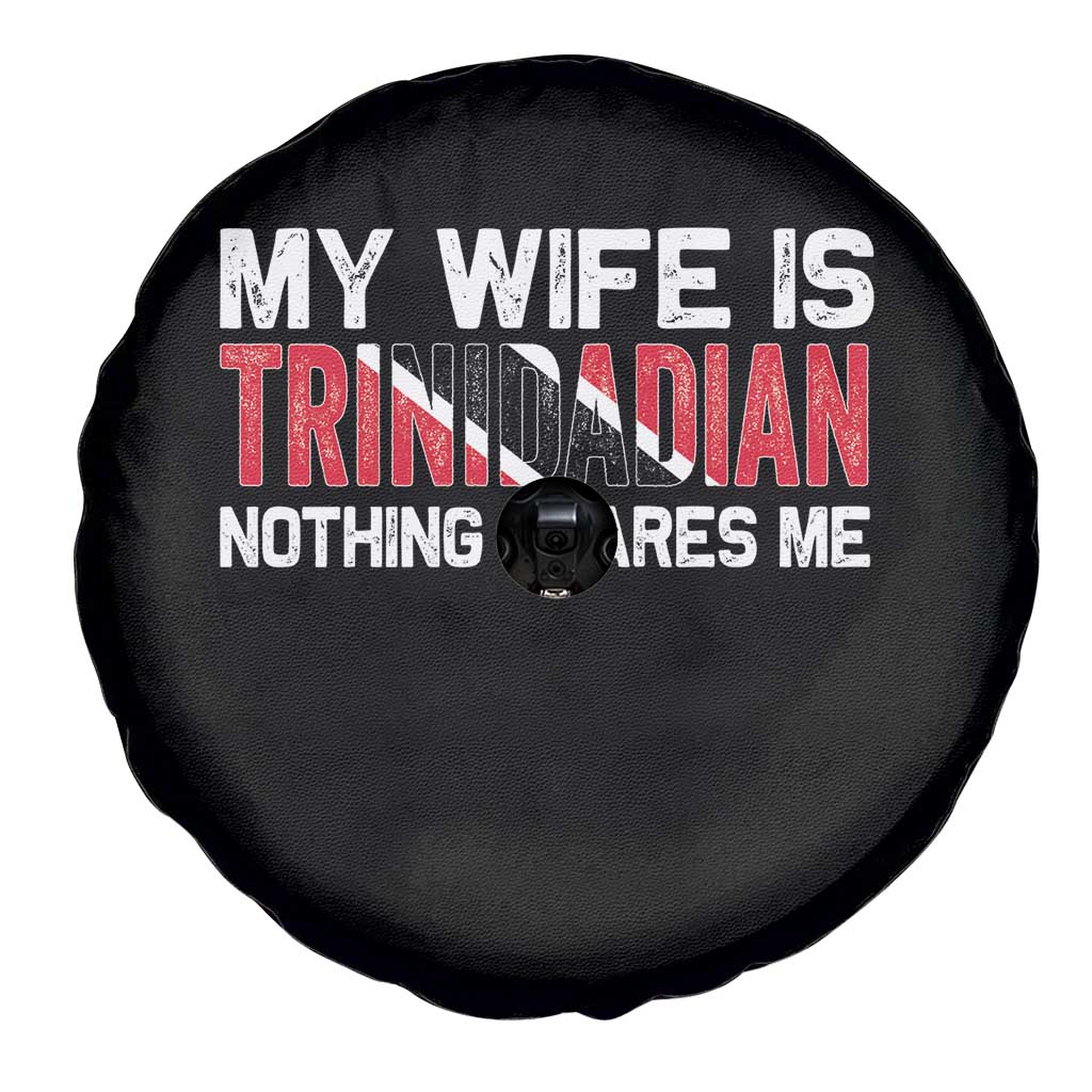 My Wife Is Trinidadian Nothing Scares Me Puerto Rican Spare Tire Cover Funny Trinidad & Tobago Husband Gift TS10 Print Your Wear