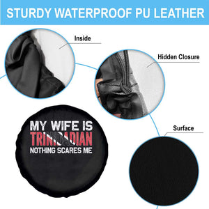 My Wife Is Trinidadian Nothing Scares Me Puerto Rican Spare Tire Cover Funny Trinidad & Tobago Husband Gift TS10 Print Your Wear