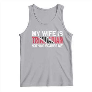 My Wife Is Trinidadian Nothing Scares Me Puerto Rican Tank Top Funny Trinidad & Tobago Husband Gift TS10 Athletic Heather Print Your Wear
