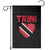 Trini Pride Garden Flag Trinidad and Tobago Heart Flag Caribbean Roots TS10 Black Print Your Wear