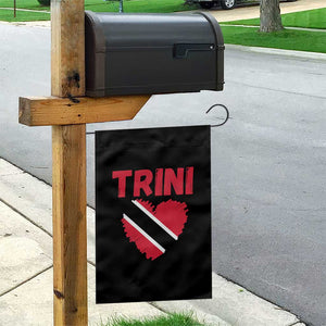 Trini Pride Garden Flag Trinidad and Tobago Heart Flag Caribbean Roots TS10 Print Your Wear