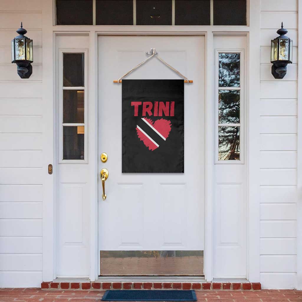 Trini Pride Garden Flag Trinidad and Tobago Heart Flag Caribbean Roots TS10 Print Your Wear