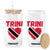 Trini Pride Glass Can Trinidad and Tobago Heart Flag Caribbean Roots TS10 Print Your Wear