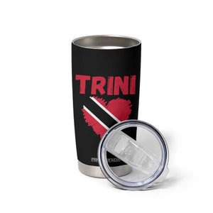Trini Pride Tumbler Cup Trinidad and Tobago Heart Flag Caribbean Roots TS10 Print Your Wear