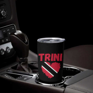 Trini Pride Tumbler Cup Trinidad and Tobago Heart Flag Caribbean Roots TS10 Print Your Wear