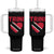 Trini Pride Tumbler With Handle Trinidad and Tobago Heart Flag Caribbean Roots TS10 One Size: 40 oz Black Print Your Wear