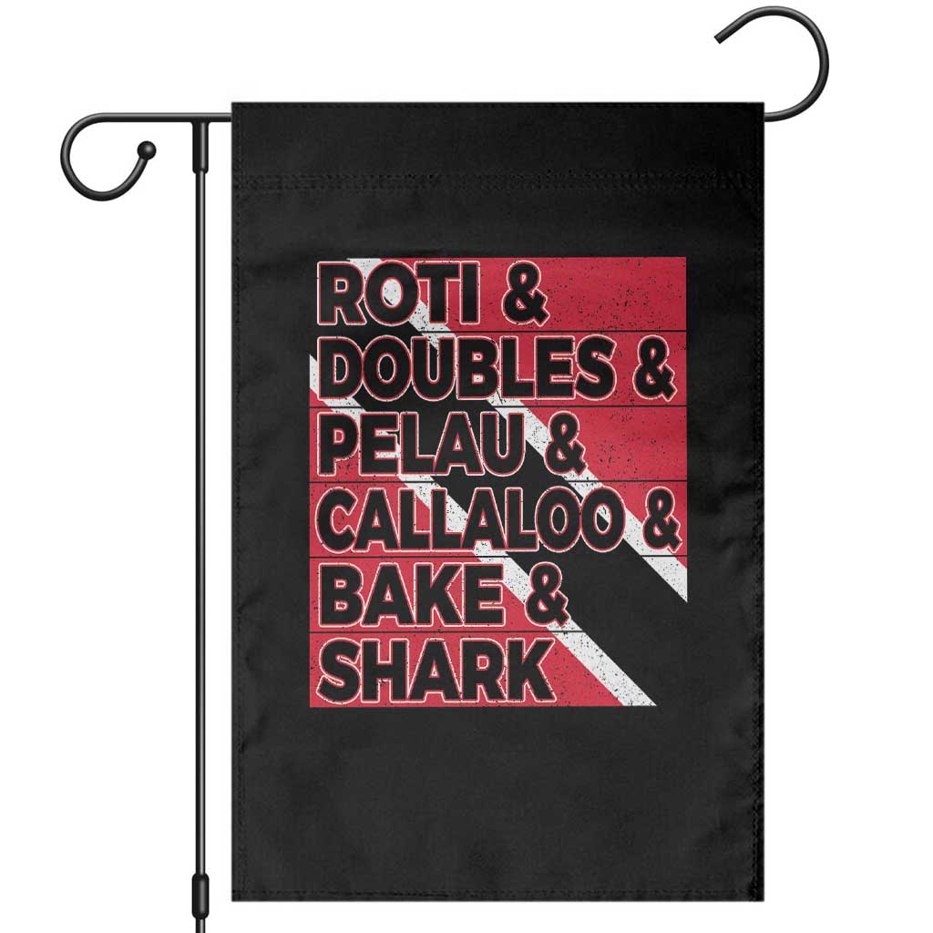 Trini Pride Garden Flag Trinidad and Tobago National Food TS10 Black Print Your Wear