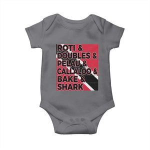 Trini Pride Baby Onesie Trinidad and Tobago National Food TS10 Charcoal Print Your Wear