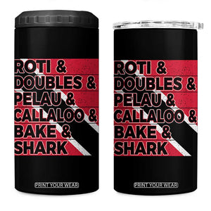 Trini Pride 4 in 1 Can Cooler Tumbler Trinidad and Tobago National Food TS10 One Size: 16 oz Black Print Your Wear