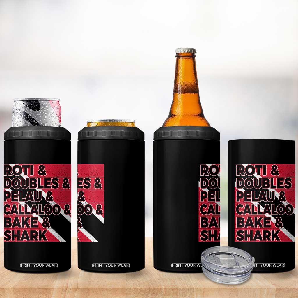 Trini Pride 4 in 1 Can Cooler Tumbler Trinidad and Tobago National Food TS10 Print Your Wear