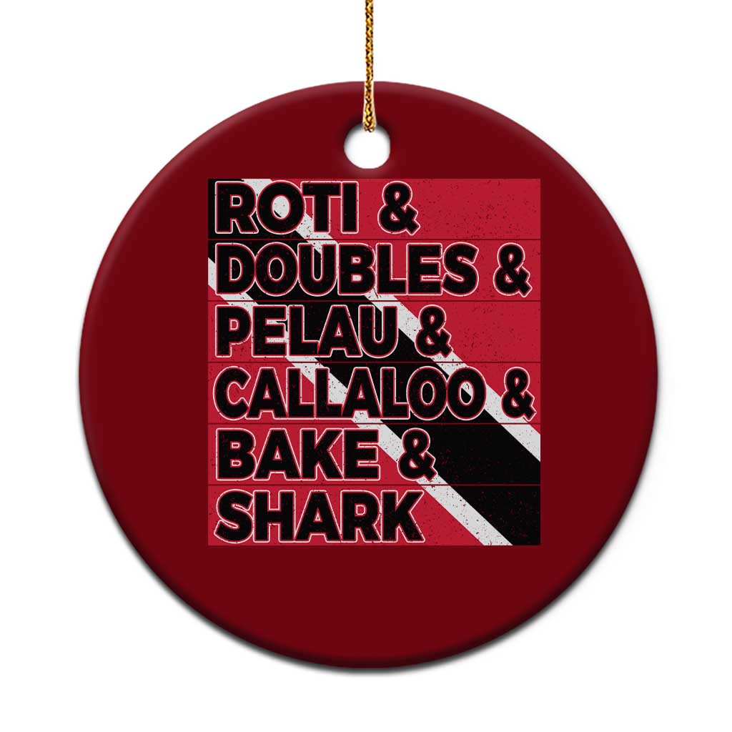 Trini Pride Ceramic Ornament Trinidad and Tobago National Food TS10 1pc Red Print Your Wear
