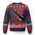 Trini Pride Ugly Christmas Sweater Trinidad and Tobago National Food TS10 Navy Red Print Your Wear