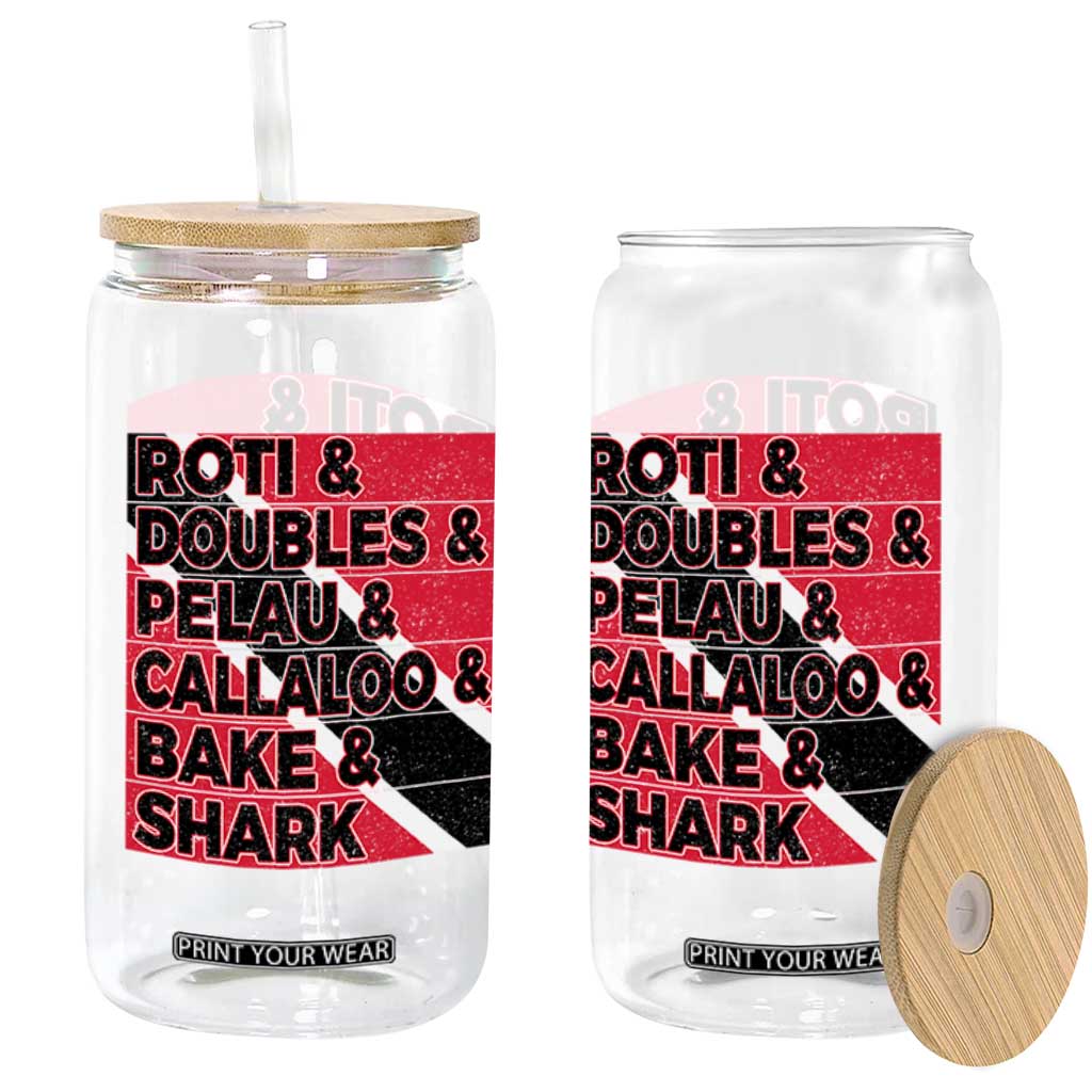 Trini Pride Glass Can Trinidad and Tobago National Food TS10 Print Your Wear