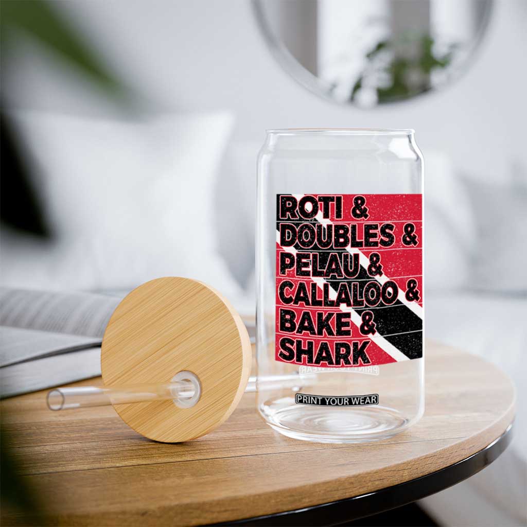 Trini Pride Glass Can Trinidad and Tobago National Food TS10 Print Your Wear